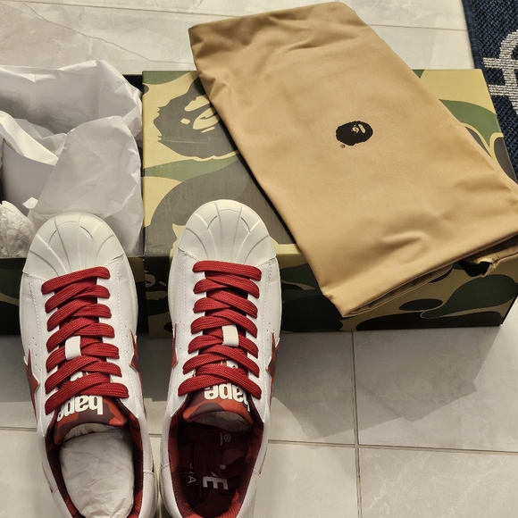Bape Sta Red Sneakers -NWT - Picture 3 of 7